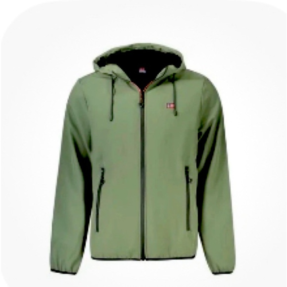 Men's Green Hooded Jacket